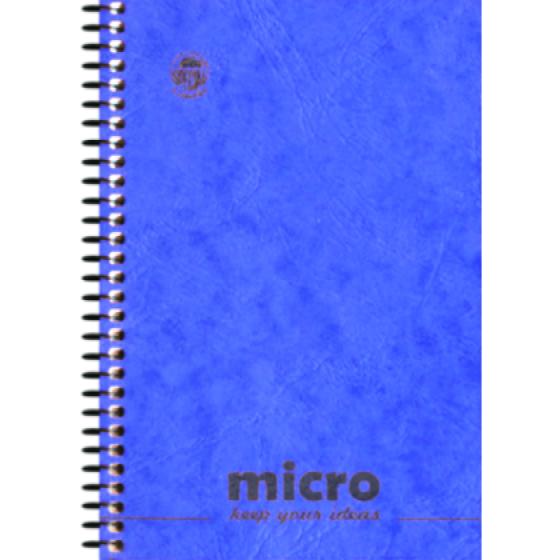 Μπλοκ σημειώσεων σπιράλ TYPOTRUST 2 Θέματα Pressboard MICRO No3 10X14.5 (6 χρώματα)