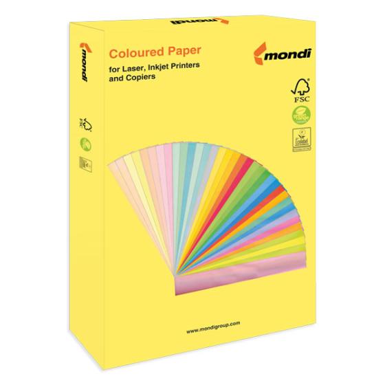 Χαρτί καθημερινής χρήσης MONDI A4 160gr Yellow (250 φύλλα)