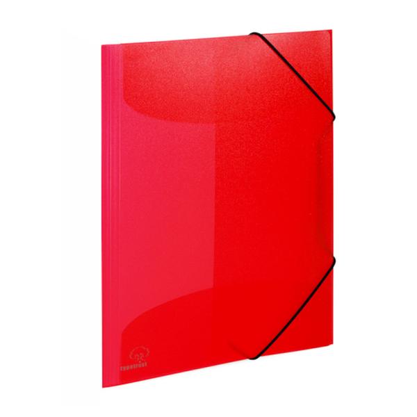 Ντοσιέ λάστιχο TYPOTRUST πλαστικό με λάστιχο 23x32cm Κόκκινο