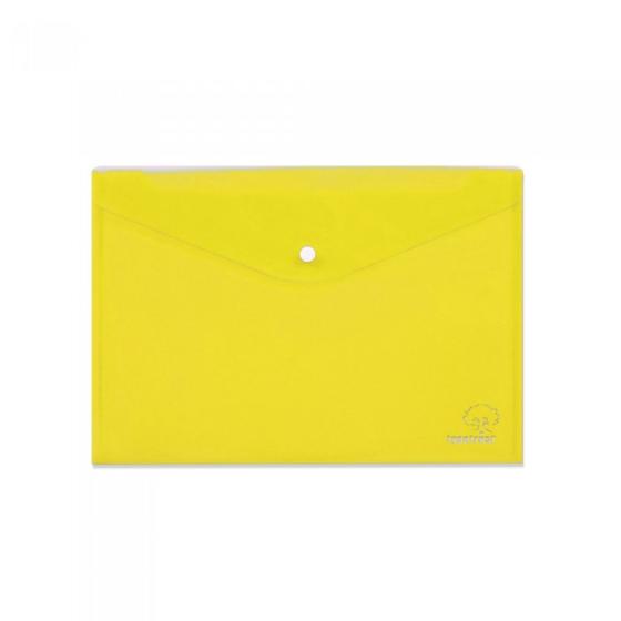 Φάκελος κουμπί TYPOTRUST διαφανής 24x32cm κίτρινος