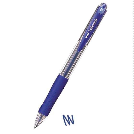 Στυλό διαρκείας UNI SN-100 LAKNOCK με κουμπί 0.5 μπλε