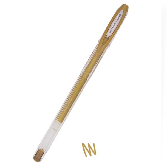 Στυλό Gel UNI UM-120ΝΜ NOBLE METAL 0.8 Χρυσό