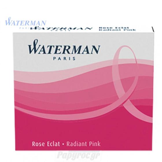 Μελάνι πένας WATERMAN ροζ (8 ανταλλακτικά) S0110870