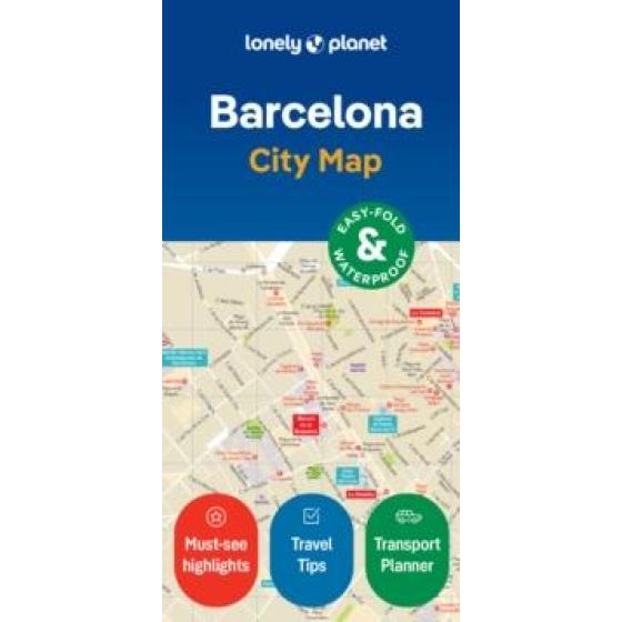 LONELY PLANET BARCELONA CITY MAP