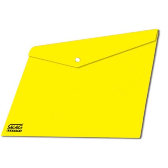 Φάκελλος Κίτρινος με Κουμπί Α4 Διαφανής