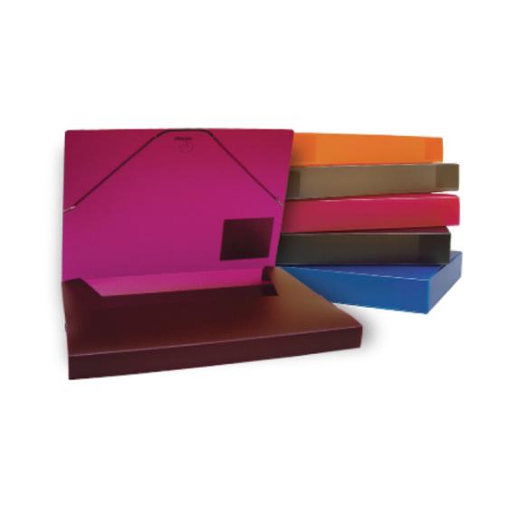 Κουτί λάστιχο TYPOTRUST Α4 με ράχη 5cm 25Χ35 6 χρώματα